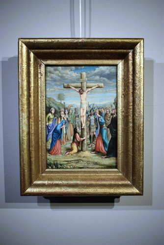 "Crocifissione di Cristo"   Olio su tavola